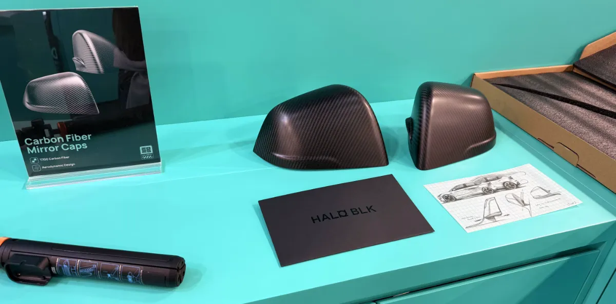 Haloblk mirror cover carbon fiber