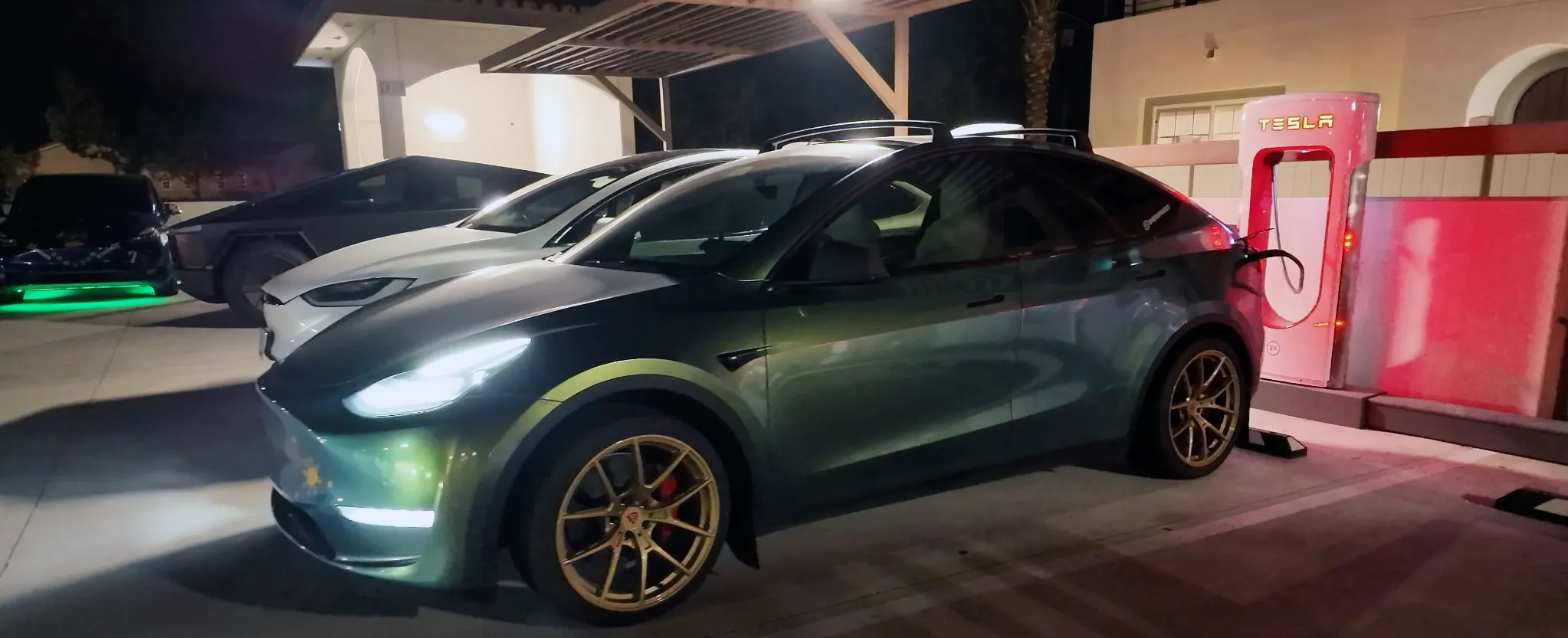wrapped model y supercharging