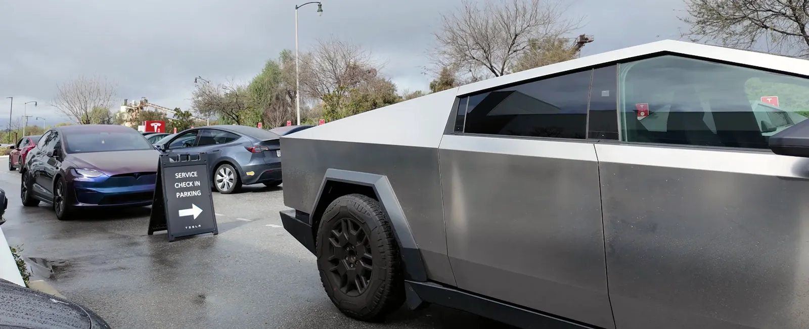 Cybertruck at service