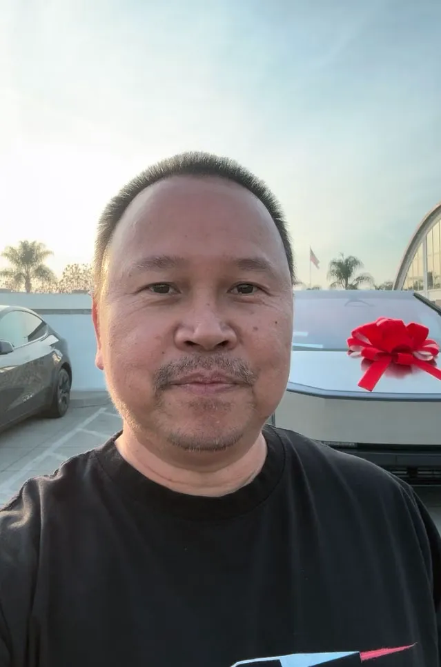 Cybertruck ribbon and me