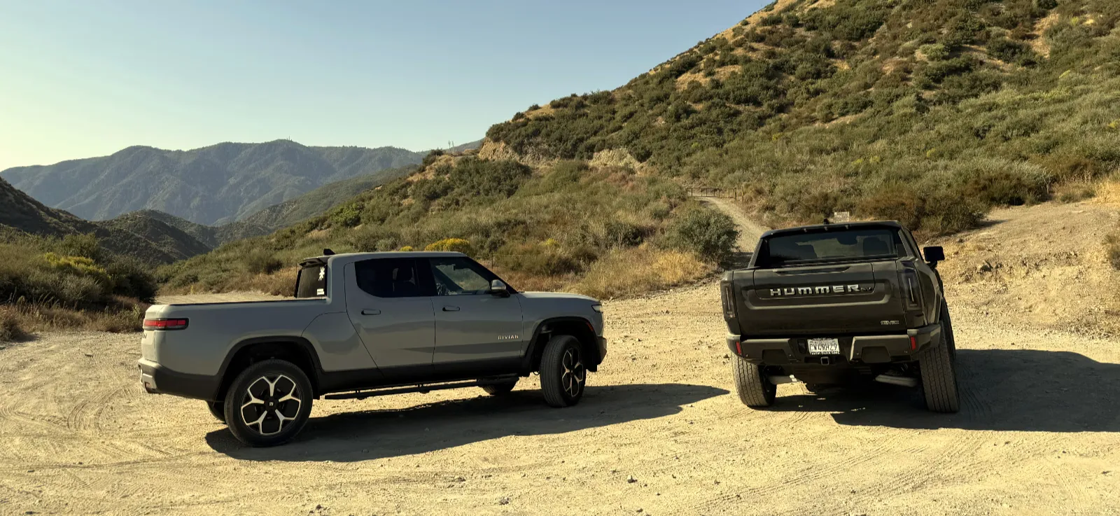 Rivian R1T and Hummer EV