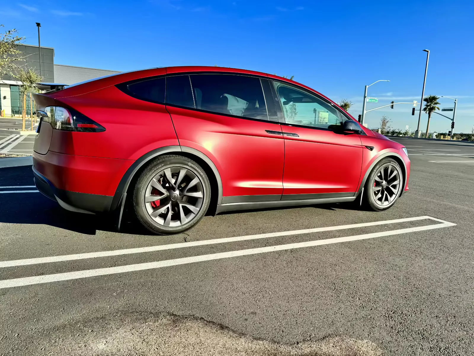 ultra red model x plaid with evbase mudflaps