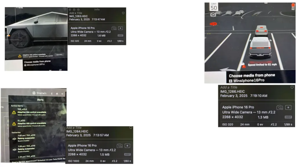 cybertruck suspension notifications