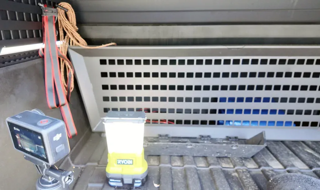 Cybertruck vault bed with camera