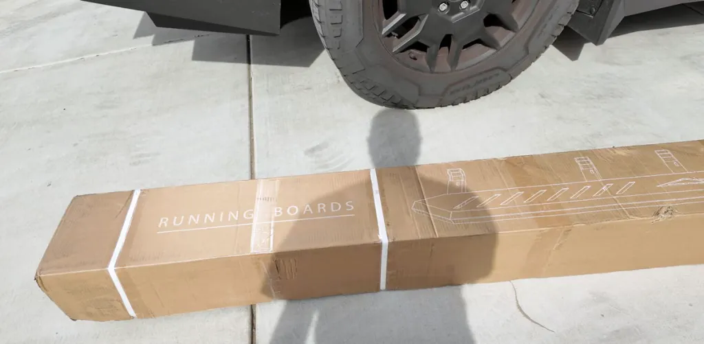 TLYard cybertruck running boards box