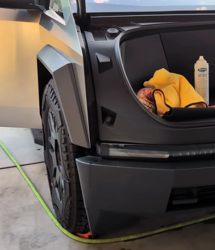 Cybertruck first wash