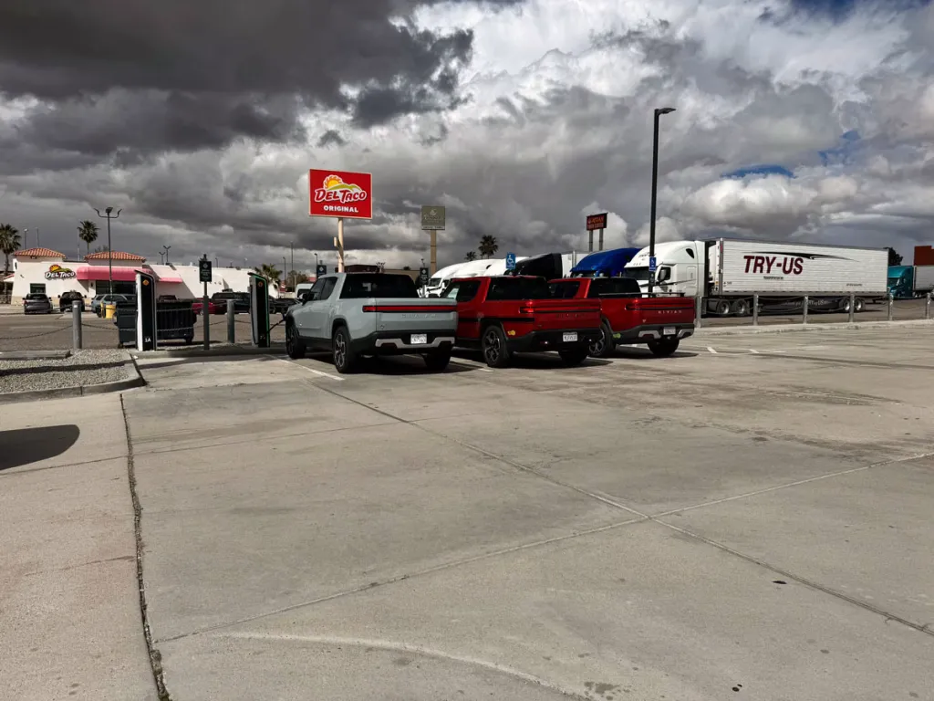 Barstow Rivian Adventure Network with Rivian R1T charging