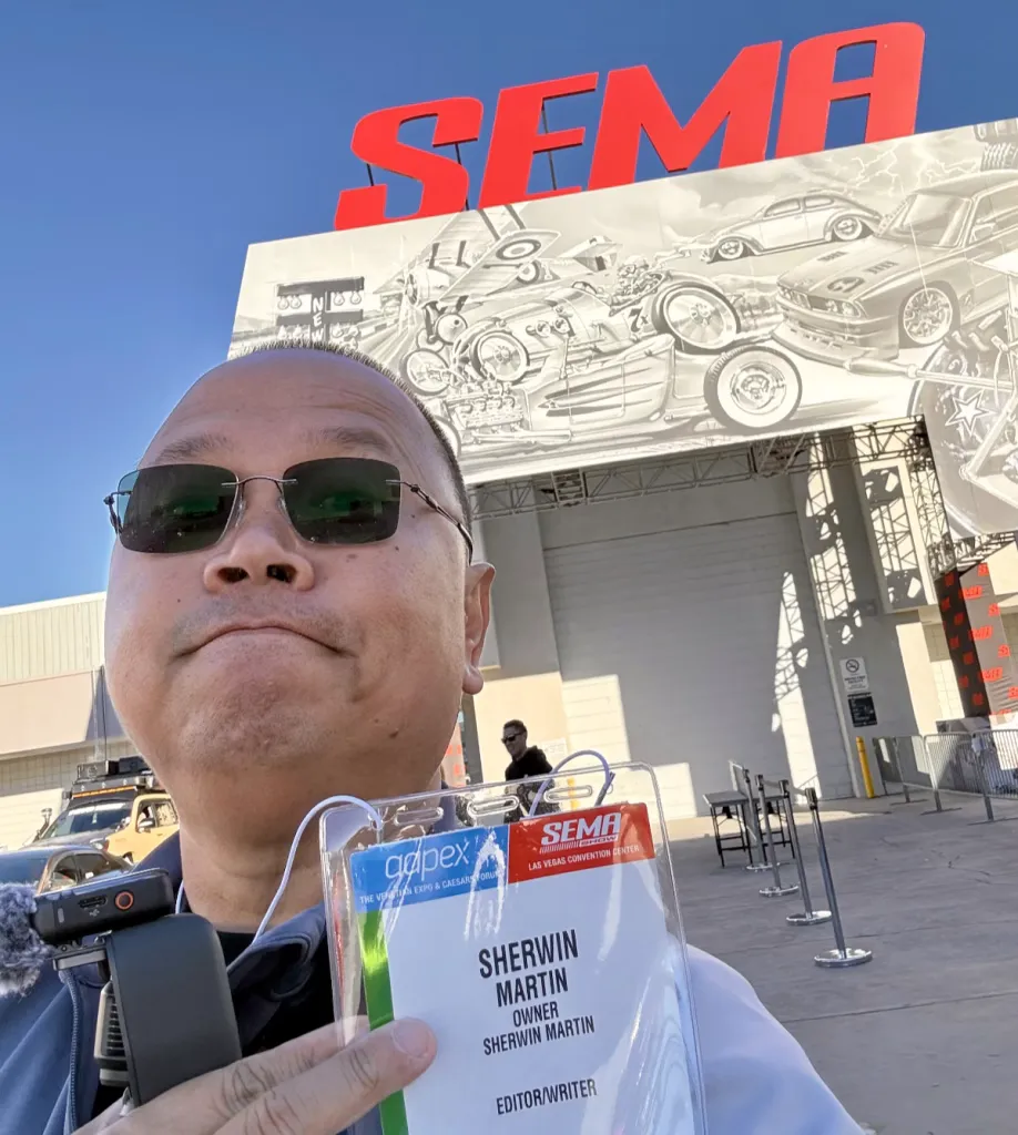 Male getting the SEMA 2024 badge
