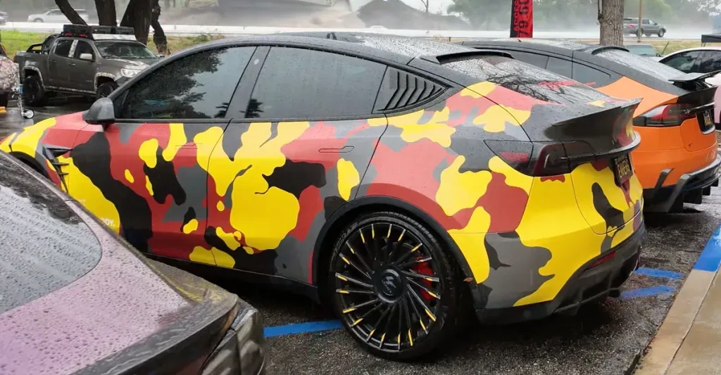 camouflage wrap model y