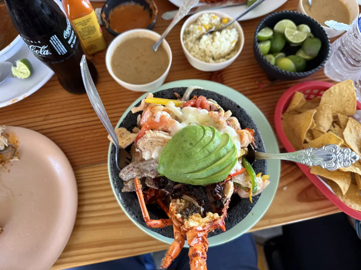 Mexican food at Puerto Nuevo