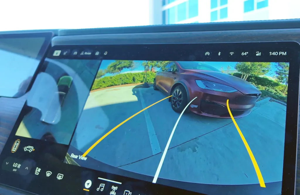 Gen 2 R1S backup camera with Model X Plaid