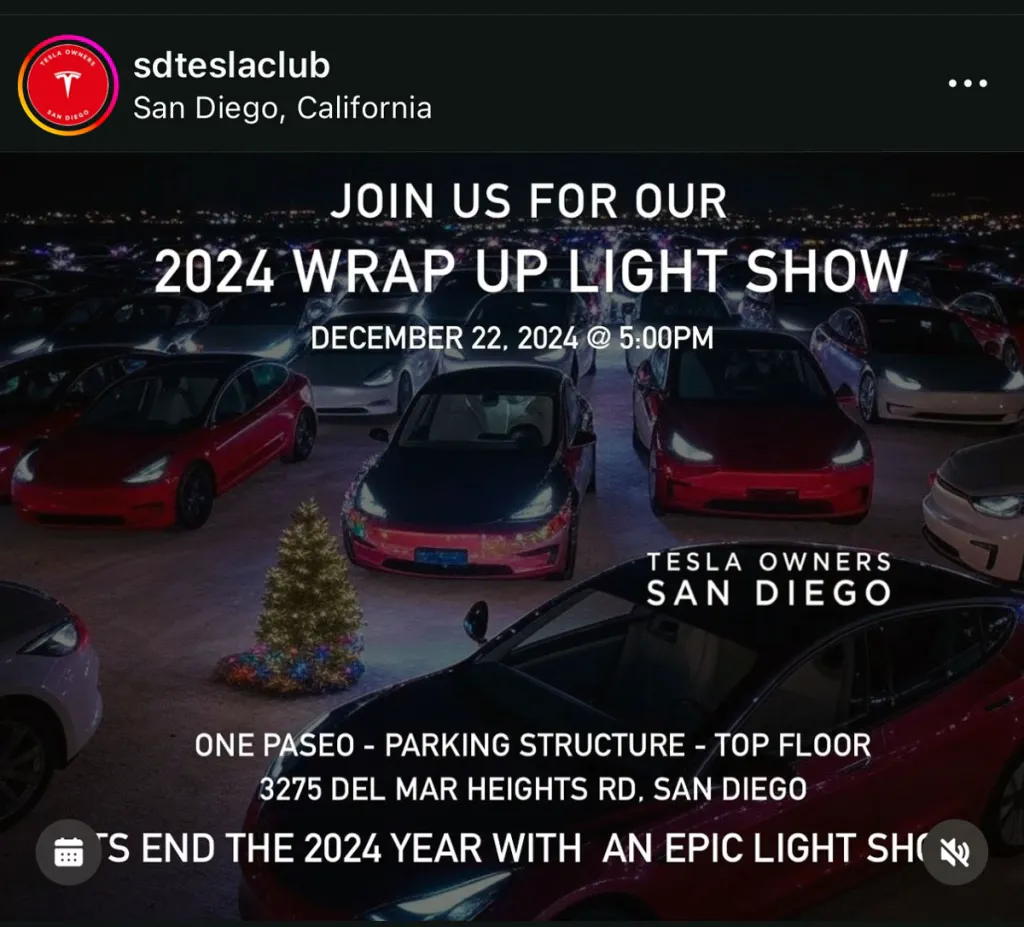 flyer for sdteslaclub