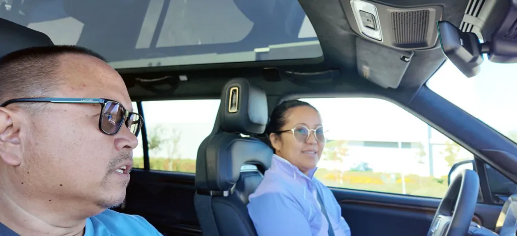 Abby and I demo drive Gen 2 R1S