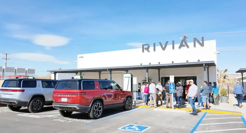 Rivian Outpost in Joshua Tree