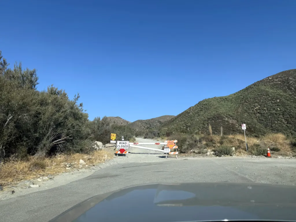Road closed in Lytle Creek