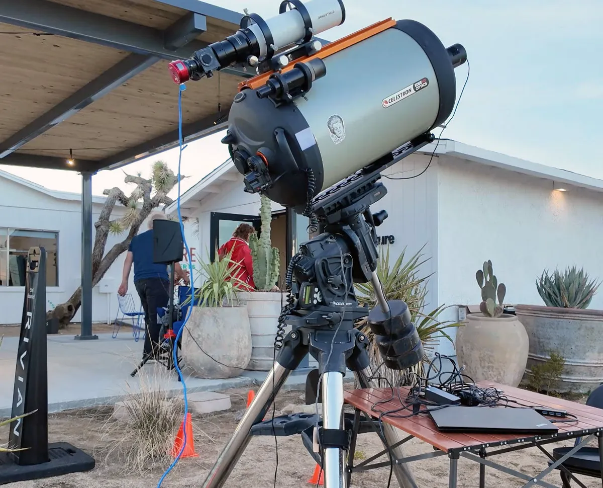 Telescope at Rivian Outpost
