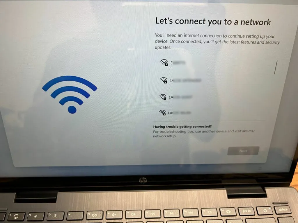 connect to wifi to continue