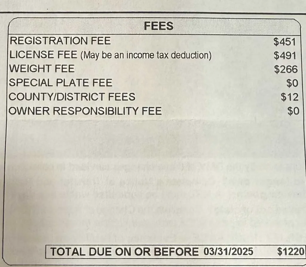 California registration renewal for Rivian