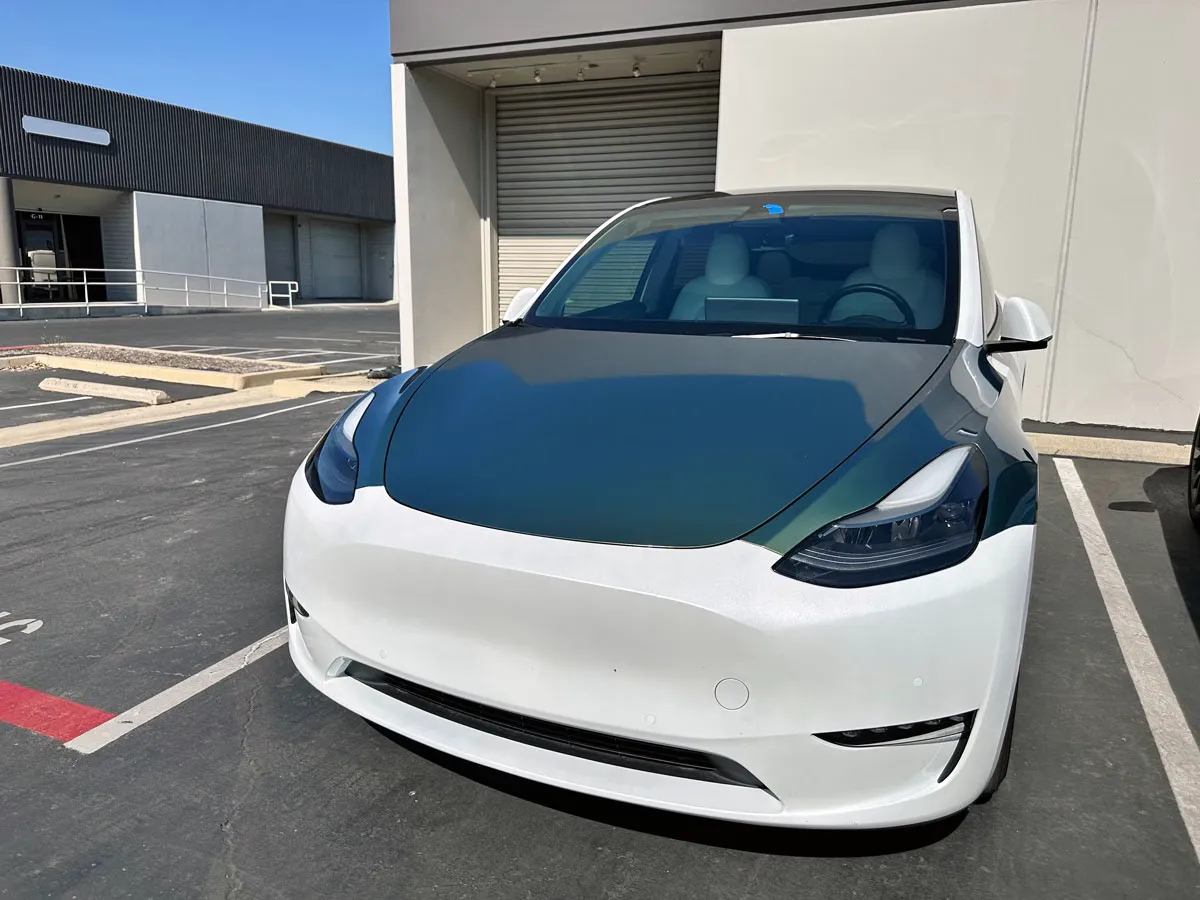 Model Y wrap in progress
