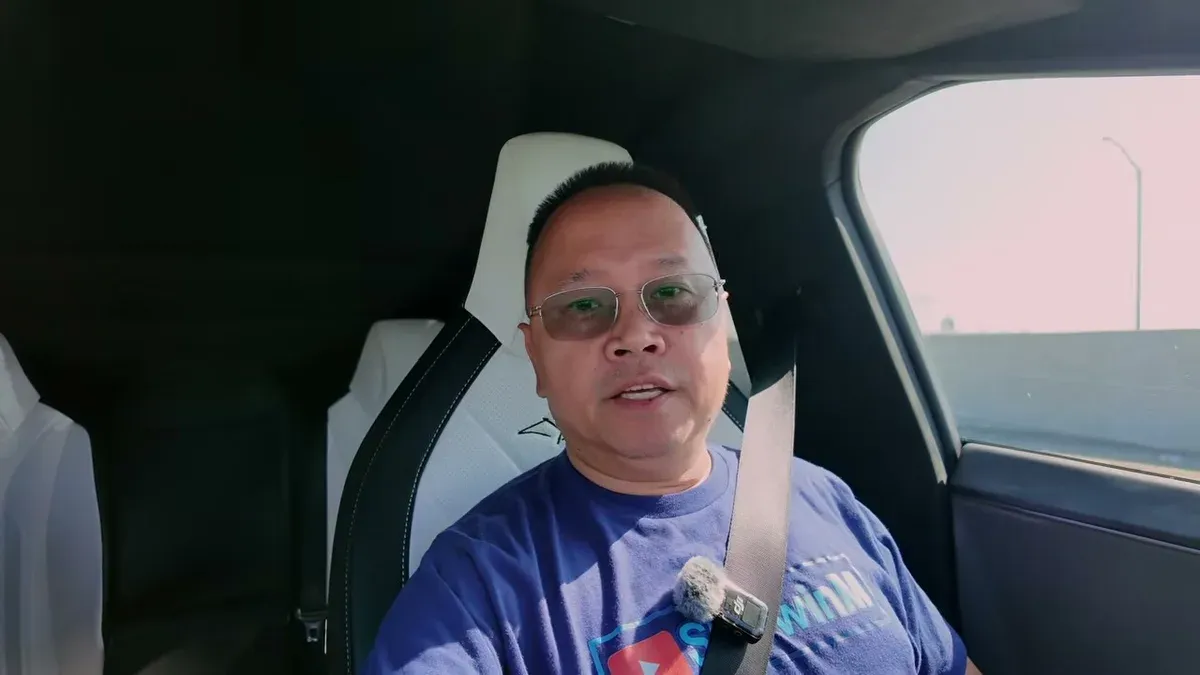 Sherwin driving the Cybertruck out to meet KobraToldYa